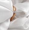New European & American Style Titanium Steel Single Diamond Ring - Fashionable & Trendy Women's Jewelry