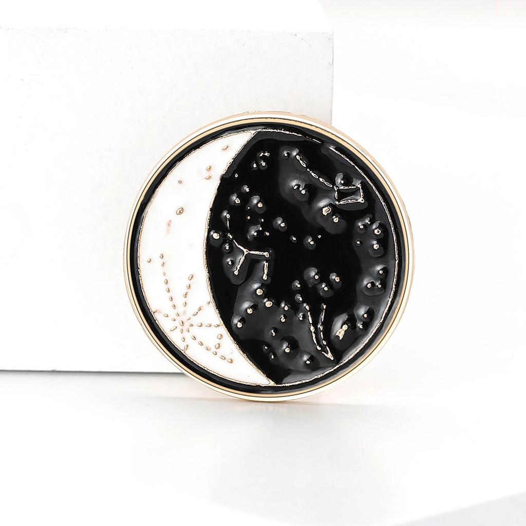 Ramadan Rhinestone Star Brooches for Women Unisex Glossy Moon Pins Event Party New Gifts Backpack Decoration Clothes Accessories