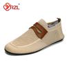 YRZL Round Toe Flat Shoes Solid Color Men Slip on Shoes Casual Breathable Comfortable Mens Mesh Loafer Shoes Outdoor Loafers Man