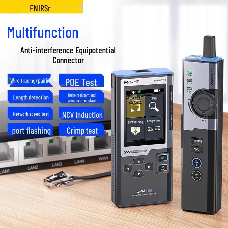 

FNIRSI LPM-10 POE Ethernet Cable & Line Tester LPM-10A Line Finder - Chinese