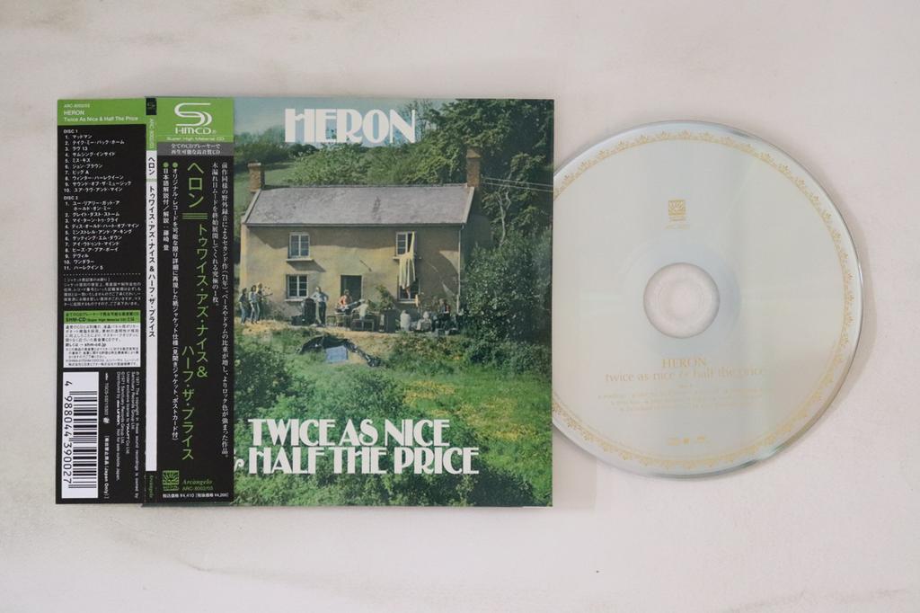 CD HERON - Twice As Nice & Half The Price ARC800203 ARCANGELO 2008 Japan Obi Rock Used