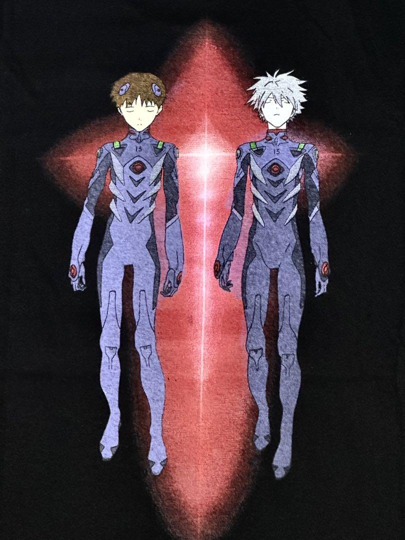 

[USED] Evangelion Shinji Ikari and Kaworu Nagisa anime T-shirt, size XL