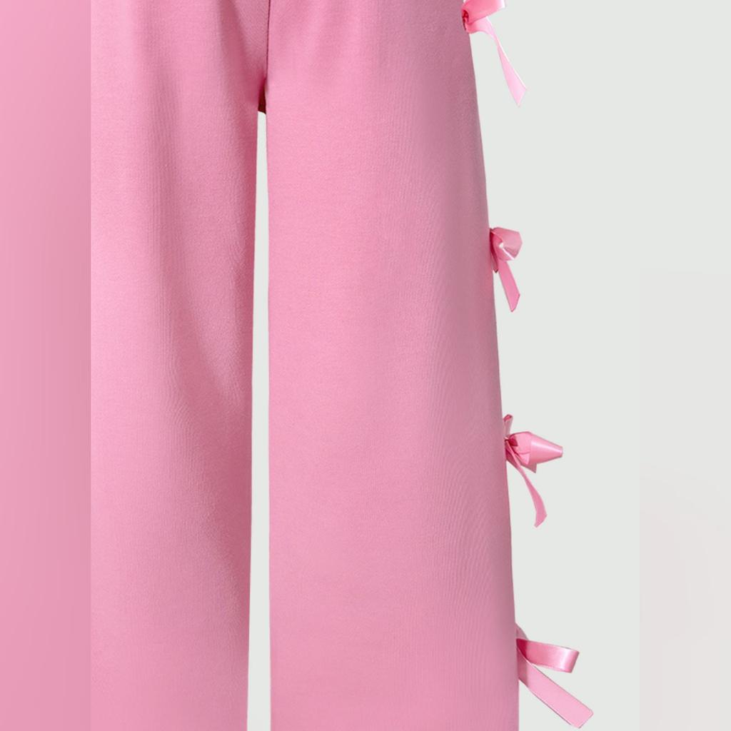 Kids Cartoon Casual Fashion Outfit Set Long Sleeve Top & Pants