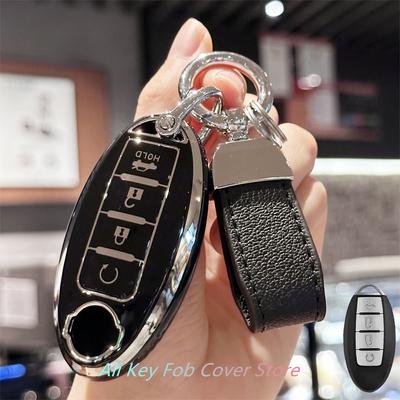 Kryt klíčenky s kroužkem na klíče pro Nissan Altima Sentra Rogue Pathfinder Murano Armada Maxima Versa Dálkový klíč