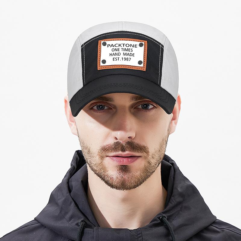 Весна-лето, цветная водонепроницаемая быстросохнущая кепка, мужская легкая бейсболка для отдыха на открытом воздухе светло-серый