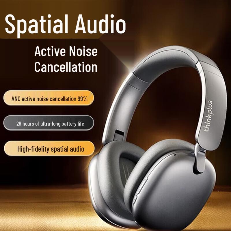 

Lenovo ThinkPlus TH60 ANC Wireless Over-Ear Headphones