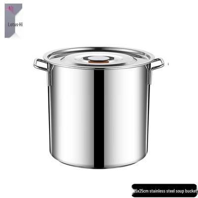Commercial Thickened Stainless Steel Soup Pot with Lid