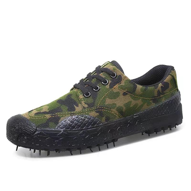 Militaire Trainingsschoenen Camouflage Rubberen Schoenen Bevrijdingsschoenen Heren Ademende Slijtvaste Schoenen Canvas Schoenen Zomer Studenten Camouflage Schoenen 42