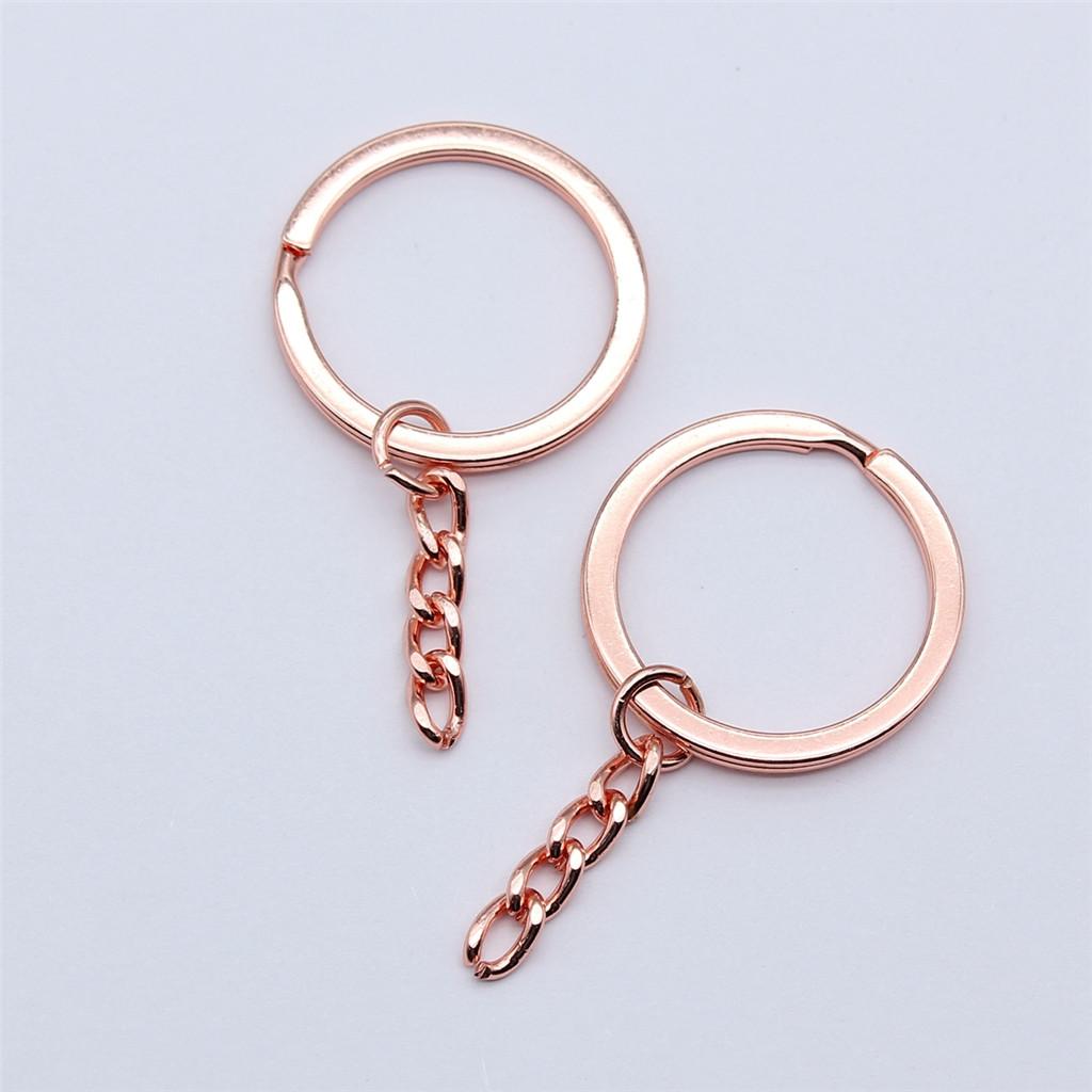 Zubehörteile 25-30mm Schlüsselanhänger 3 Größen 7 Farben Minimalistische Schmuckkomponenten QA005