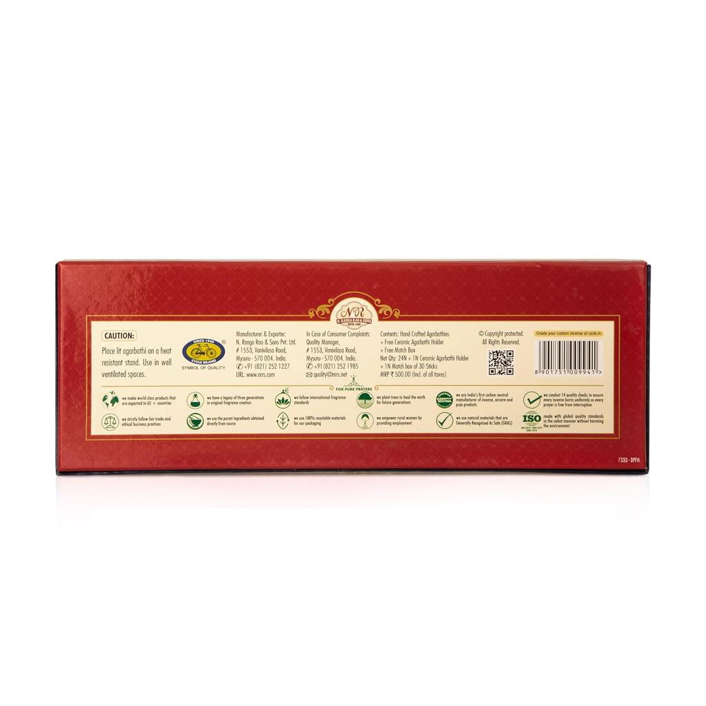 Cycle Pure Darbari 2 Fragrances Per Pack | 24 Incense Sticks Floral Sandal Natural Fragrance for Special Occasions