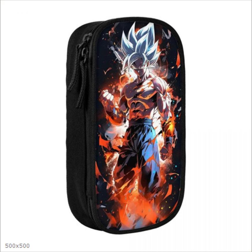 Dragonball Single-Layer Pencil Case Vertical Square Children'S Stationery Case Polyester Pencil Case