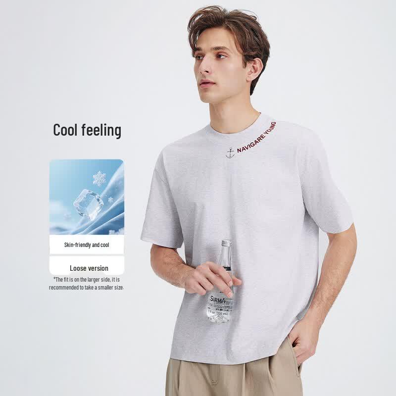 Navigare Unisex Cool-Touch Quick-Dry Crew Neck T-Shirt XS