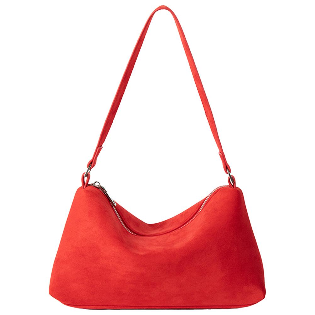 Suede Shoulder Bag Women Casual Tote England Style Vintage Tote Bag Large Capacity Commute Shoulder Crossbody Bags Fashion