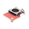 For Raspberry Pi 5 Active Cooler Software Control Heatsink Radiator w/Adjustable Speed Cooling Fan Cooling Radiator Pure Copper