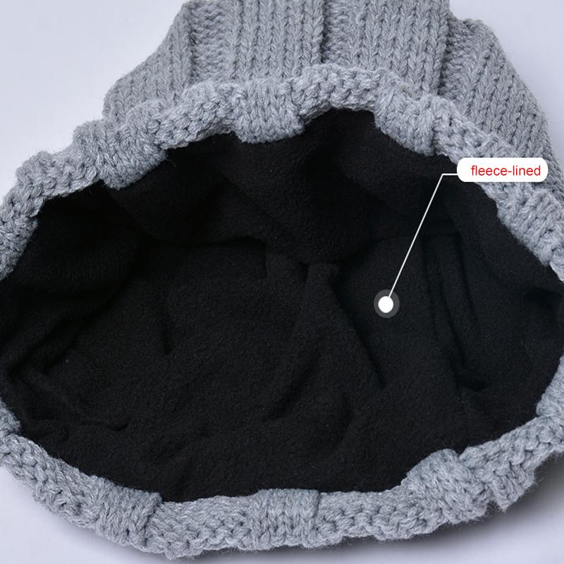 3 Piece Winter Knit Beanie Scarf Gloves Set for Men Women Warm Touch Screen Hat Long Scarf