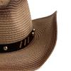 Spray Painted Denim Straw Hat Windproof Belt Accessories Western Cowboy Hat Outdoor Seaside Sun Protection Beach Hat