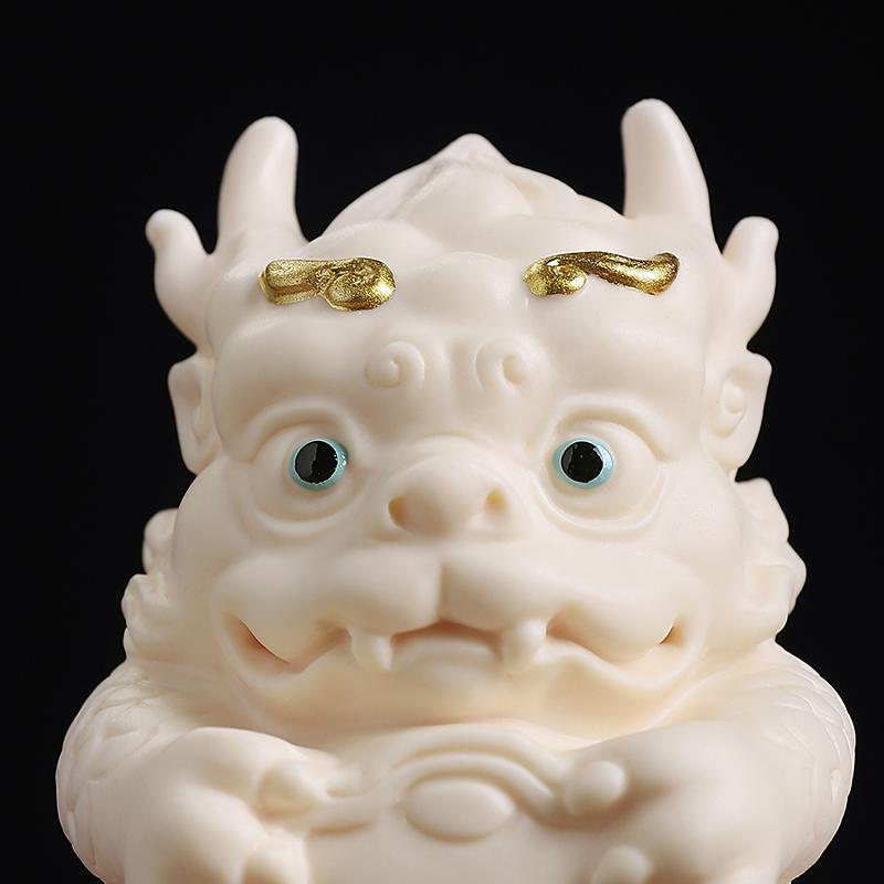 Customizable Fa Cai Long Ornament, Fa Cai Home Jewelry, Guochao Zodiac, Living Room Desktop Mascot, Natal Year