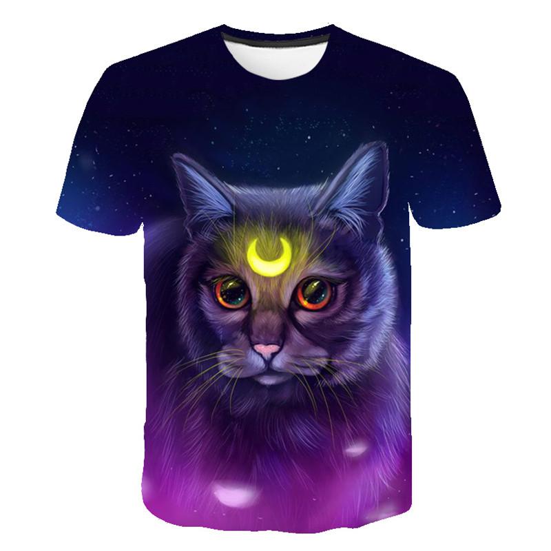 2024 New for Cool Fashion T Shirt for Men and Women Two Cats Print 3d T Shirt Summer Short Sleeve T Shirts Male T Shirts XXS-5XL