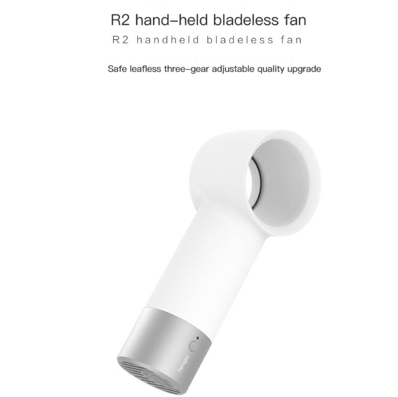 2024 Handheld Bladeless Fan Safety Strong Wind Low Noise Beautiful Portable Travel Use Fans Mini Desktop Fan Office Home Fans