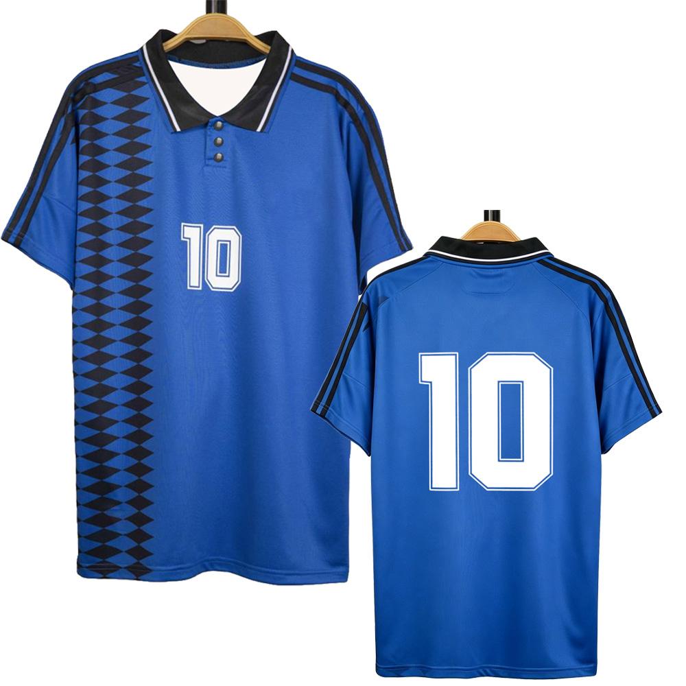 Argentina Retro Jersey Number 10 Graphic Print Polo Shirts Summer Fashion Breathable Short Sleeve Football Y2K Sportswear Unisex