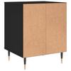 Vidaxl Bedside Table, Black, 40X35X50 Cm, Wood-Based Material