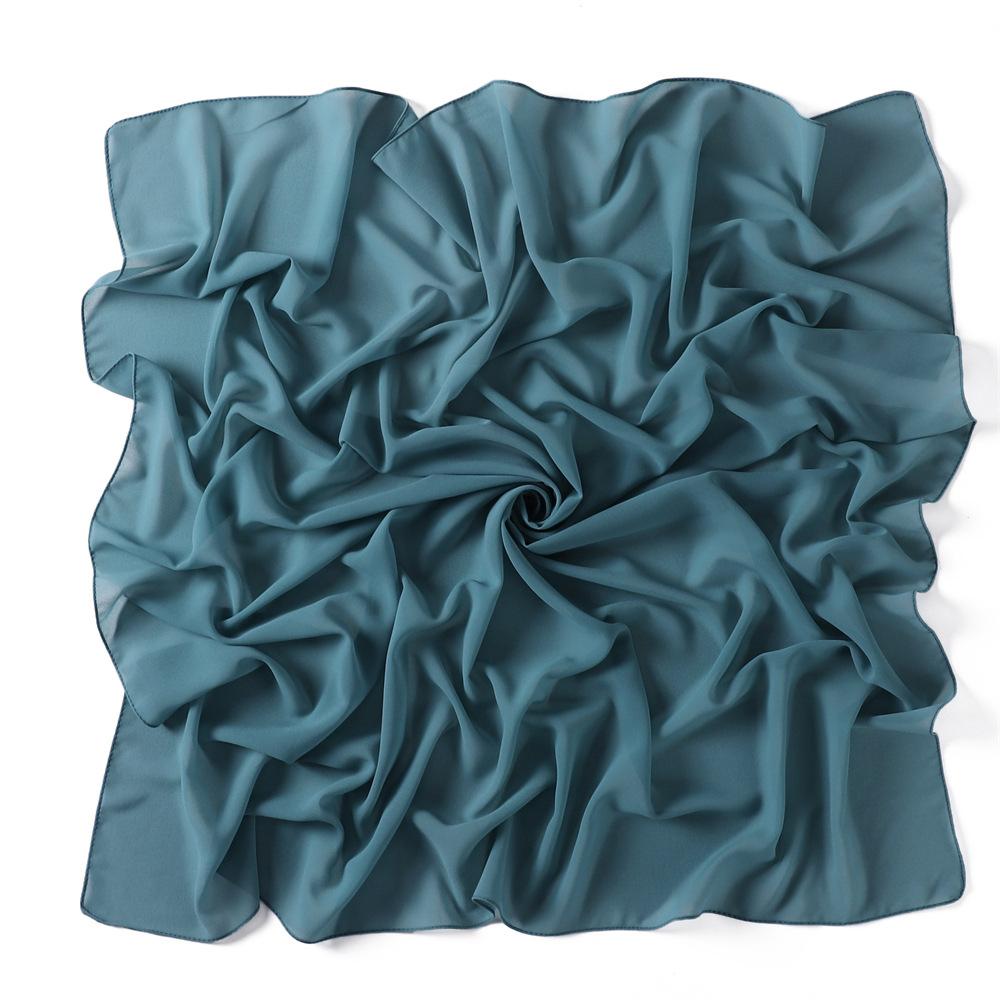 Solid Pearl Chiffon Women Scarf New Summer Girls Sunscreen Thin Scarves Soft Shawl Foulard Viscose Spring Lady Wrap Shawls