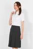 Blouse Shirt with Gathered Short Suit Innerwear Size 13 ABR White [Add Rouge] Women's Chest, Sleeve, [p5048]