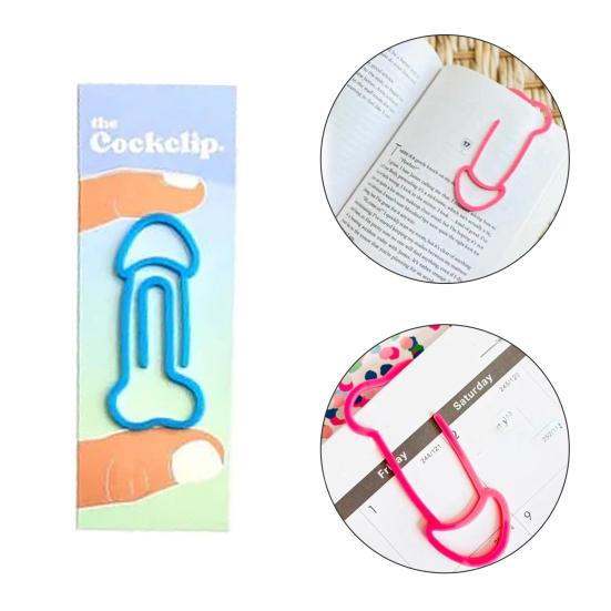 Funniest Book Clip Cock Weenie Shaped Lightweight Easy To Carry Acrylic Book Marker Fun Reading Sign