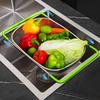 Strainers and Colanders Extendable Sink Strainer Basket with Rubber Grip for Veggie Fruits Pasta