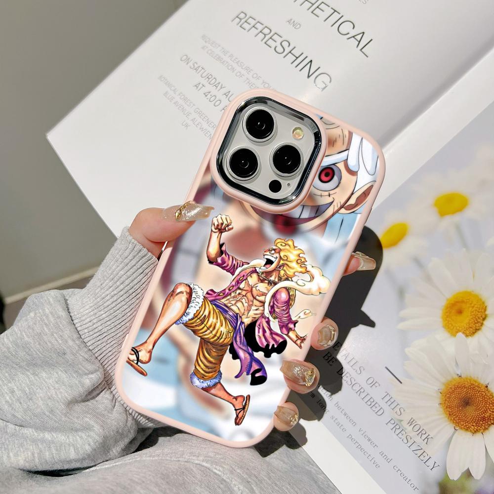 Ae92 One Piece Luffy Gear 5 Phone Cases for Samsung A13 A32 A53 A04 A54 S23 S24 Ultra Infinix Hot 40 Huawei P30 Pro Metal Camera Protective Back Cover