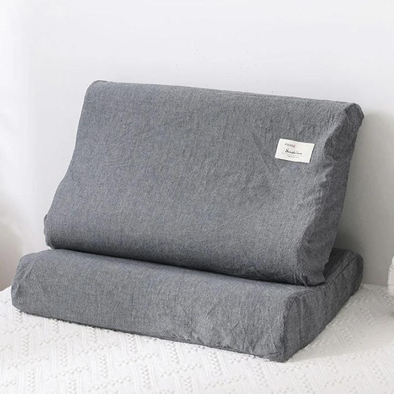 30x50cm Baumwoll-Latex-Kissenbezug für Zuhause Schlafzimmer Schlafen Waschbarer Memory-Kissenbezug