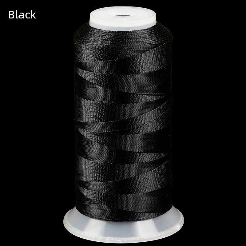 

9 Strand Hand-Knitting Thread Bracelet String Necklace Rope Lanyard Beaded Wire Carrying Strap Winding String Pendant String Red Rope 02# Black