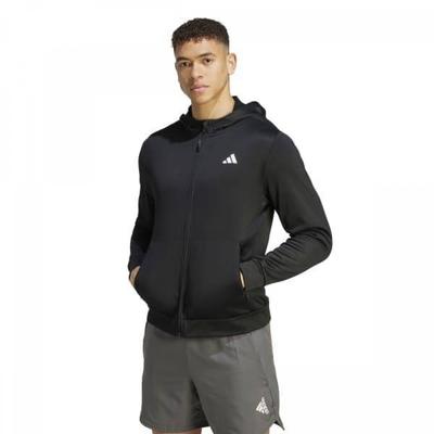 Unisex Brushed Training Essentials Full Zip Hoodie Ij9618