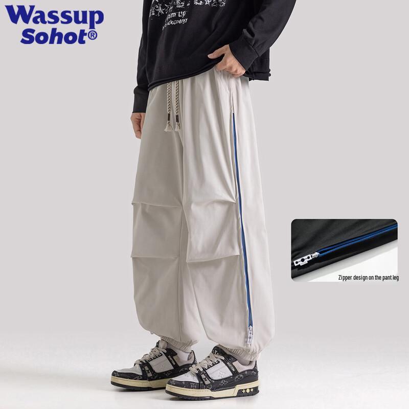 Wassup Sohot Men s American Style Jogger Cargo Pants L