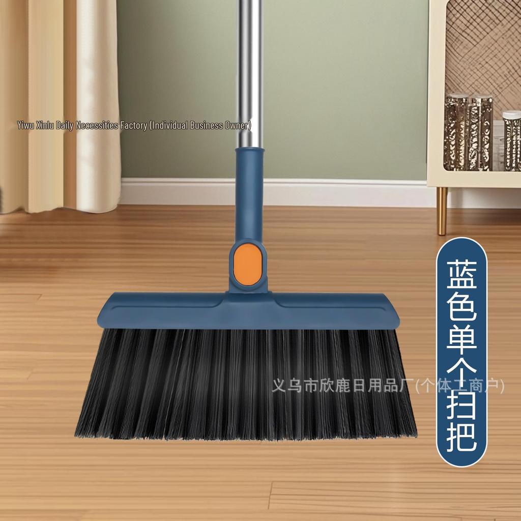 Folding Broom & Dustpan Set: Enhanced, Rotating, Non-Stick Design