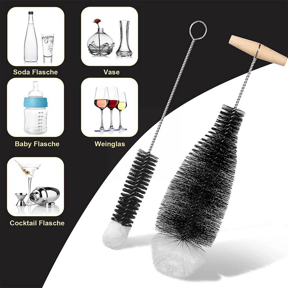 With Beechwood Handle Soda Stream Bottle Brush Kitchen Cleaning Tool Cleaning Brush  Kitchen