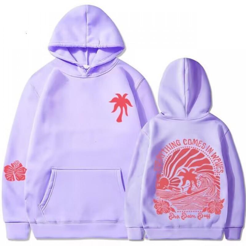Mens Hooded Cotton Blend Sweatshirt With Printed Design Regular Fit Casual Wear