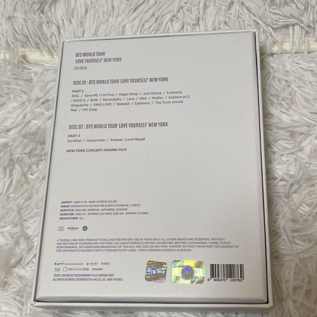 [USED] BTS LOVE YOURSELF NEWYORK BluRay RM