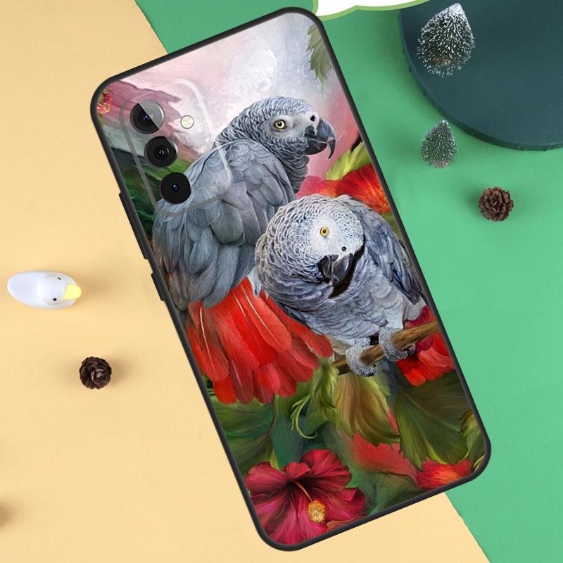 Animal Parrot Birds Case For Samsung Galaxy A33 A53 A13 A12 A32 A52 A14 A34 A54 A15 A25 A35 A55 A71 A51 Coque