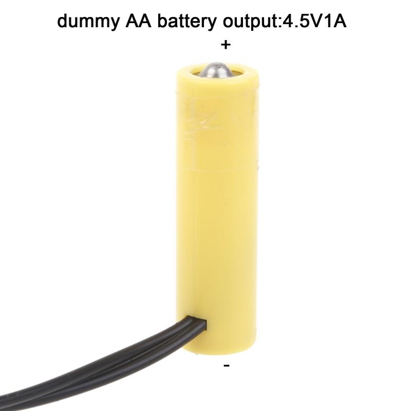 Universal AA Battery Eliminators Cable with Power Supply Adapter 4.5V1A Dummy Battery Output Repalce 3pcs 1.5V AA/LR6