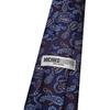[Michiko London] Short Tie, Approx. 137cm in Length, Wrinkle-resistant bonded fabric, Made in Japan, KOSHINO brand, Paisley pattern, 100% Silk,