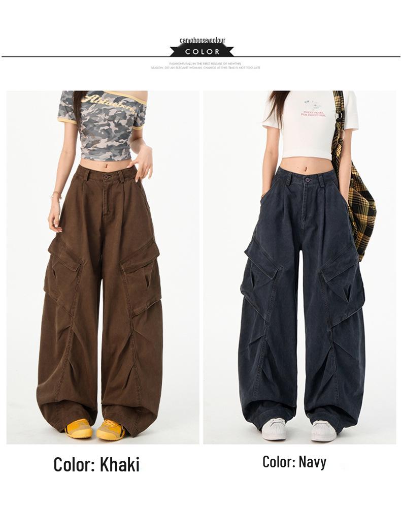 Women's High Waist Wide-Leg Jeans - Autumn Slimming Loose Fit