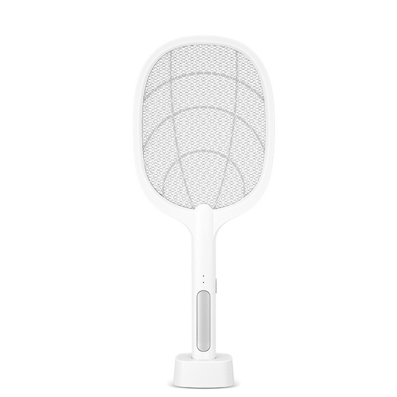 

Держатель электрической мухоловки, 2-в-1 Насекомое , С USB-перезаряжаемой базой и 3-слойной защитной сеткой, Подходит для помещений, заднего двора, кемпинга One Size белый