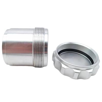 Alliage d'aluminium 2 "ID Bouchon à souder Col de remplissage de carburant Réservoir Sump d'eau Bol anti-éclaboussures