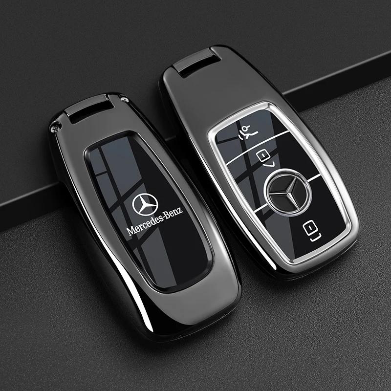 PNR1 Car Key Case Cover for Mercedes Benz E C S GLC Class E200 E400 E63 W213 S550 S560 C260 A200 Key Shell Protector