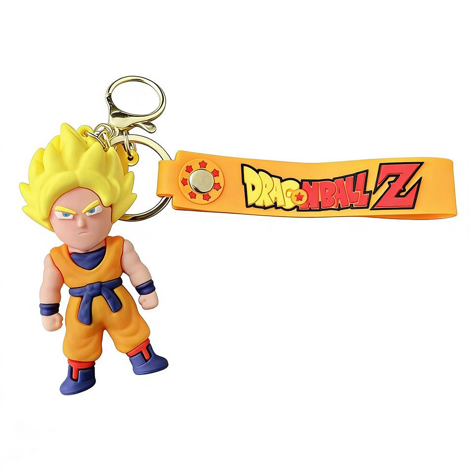 

Anime Dragon Ball 8cm SonGoku Keychain Jewelry Son Goku Vegeta Piccolo Action Figures for Bag decoration Collection ornaments
