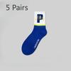 5 Paar Sommer Dünne Neue Style Sport Basketball Sportröhrensocken für Jungen