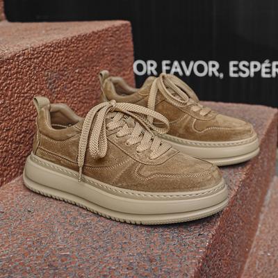 Fashion Luxury Brand Men's Genuine Leather Sneakers New Trend Treking Flat Shoes Non-Slip Walking Footwear Classic Comfy Vulcanize Shoes