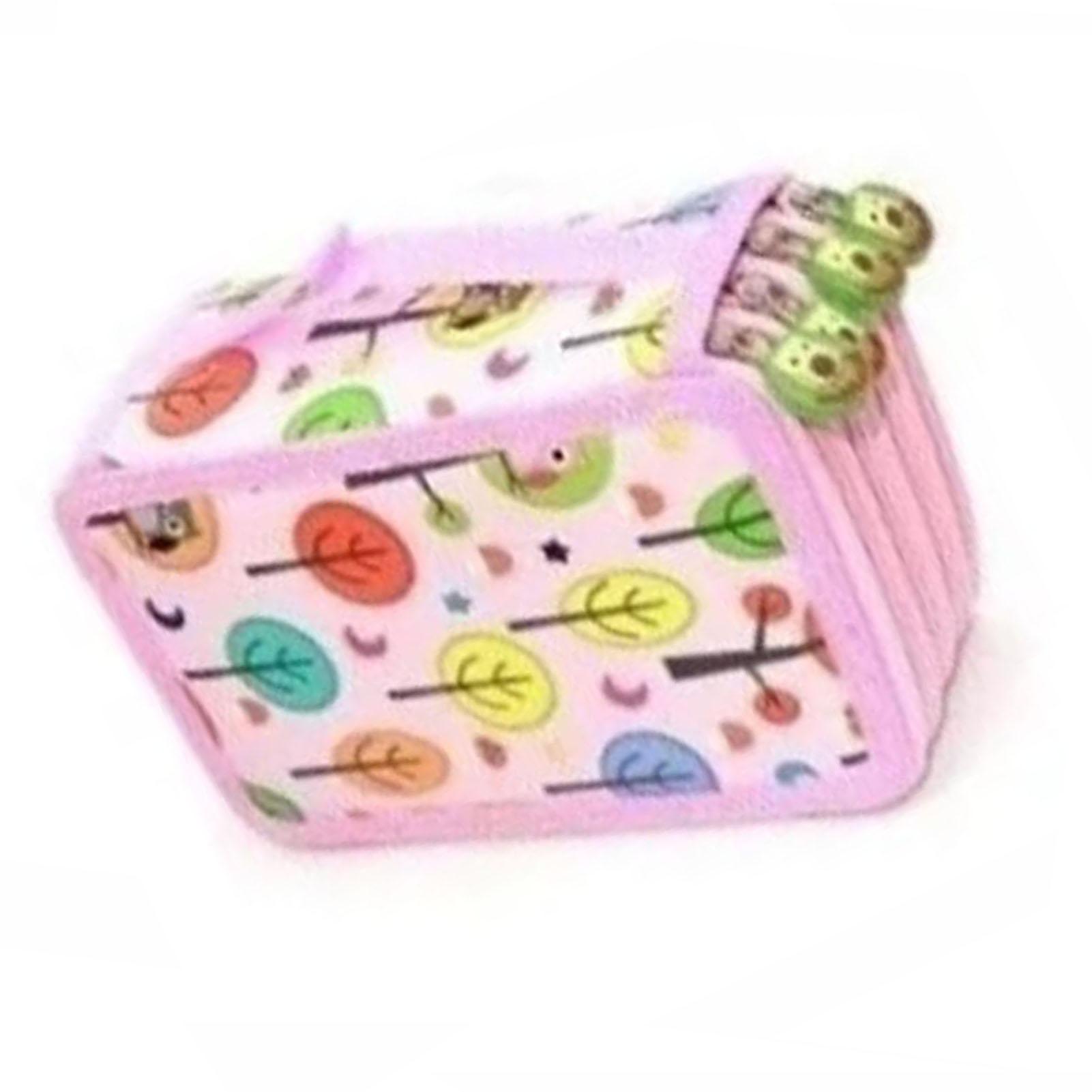 

Большой пенал мультяшный розовый 4 яруса 72 отверстия ударопрочный оксфорд ткань пенал для