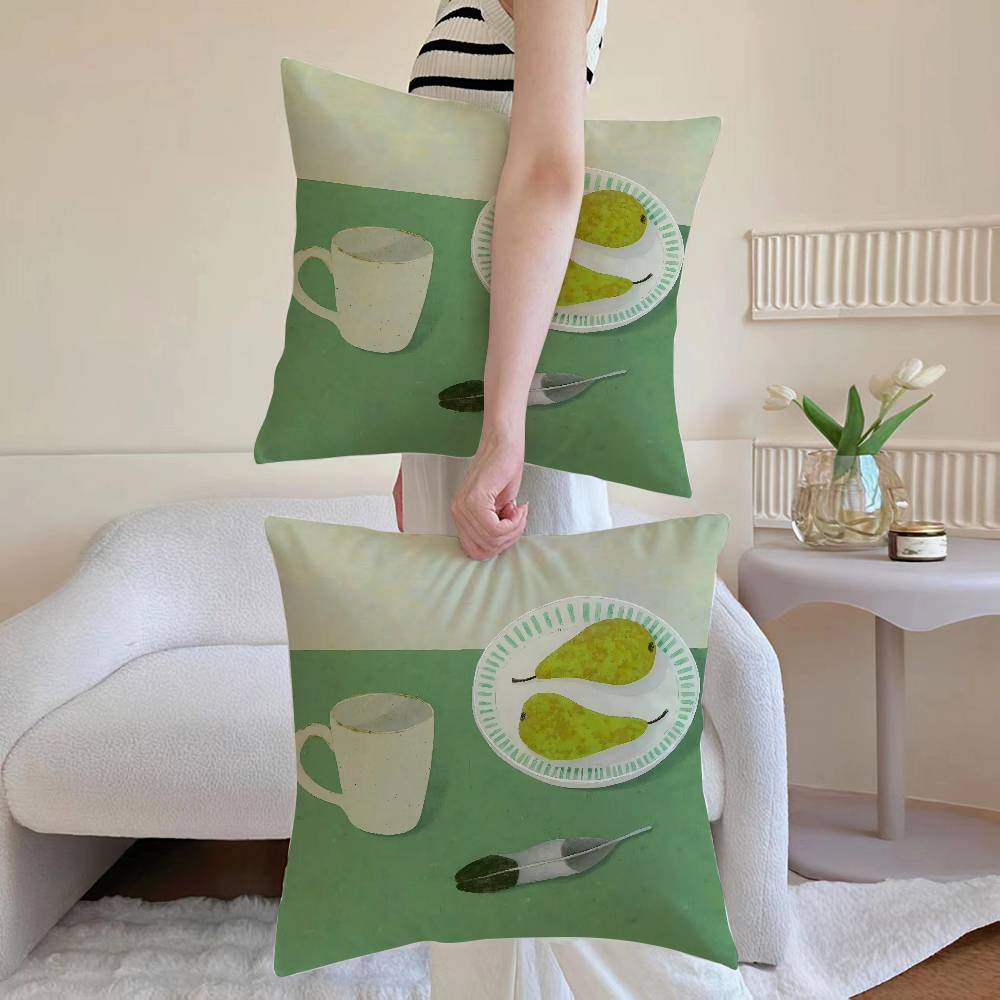 Colorful Quiet beauty Pillow Case Anti-dustmite Pillowcase Invisible zipper silky Sofa cushion cover 12x12Inch